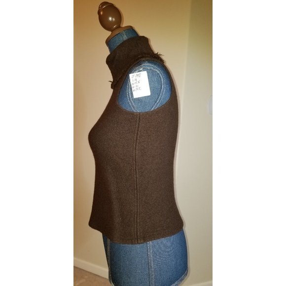 198 N W/O T XS Wool brwn Classiques Entier turtlnk - Picture 3 of 11